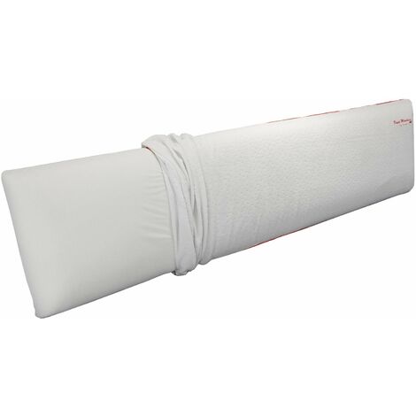 Sampur – Traversin mousse à mémoire de forme déhoussable 150x40 cm – Soutien mi-ferme – Garnissage anti-acarien et anti-bactérien