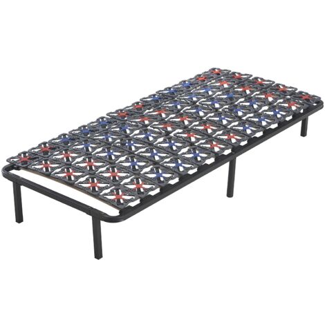 Sampur – Sommier à plots Springluxe 90x190 cm – Confort morphologique – Structure métal laqué époxy – Lattes en peuplier résistant
