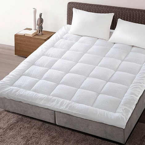 Sampur – Surmatelas 140 x 190 cm – Épaisseur 5 cm – Hypoallergénique – Technologie microfibre – Indépendance de couchage excellente