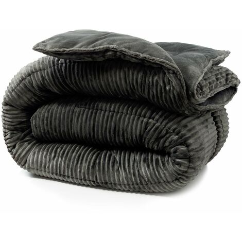 Couette Coton Club SAMPUR - Chaude 400 g/m² - Thermorégulatrice - 100% microfibre - 200 x 200 cm