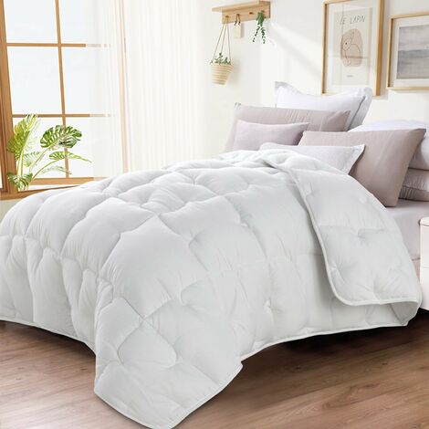Sampur – Couette grand froid hiver très chaude 600g/m² – Garnissage microfibre hypoallergénique – 140x200 cm – Technologie thermorégulatrice