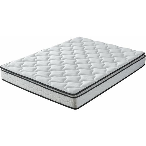 Matelas mémoire de forme 160x200 cm – Épaisseur 20 cm – Soutien mi-ferme – Mousse haute résilience 25 kg/m3 – Coutil 100% fibres naturelles – Sofareva (1/6)