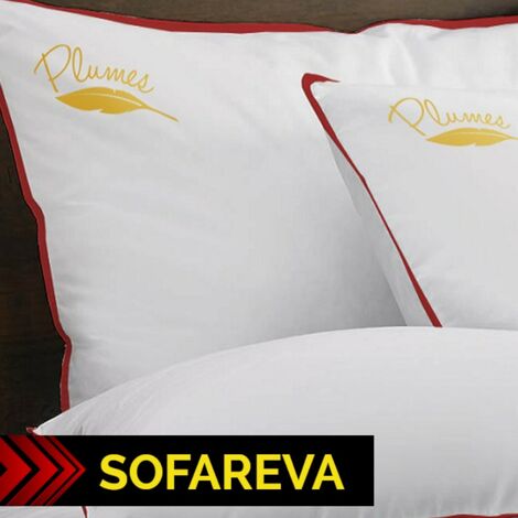 Oreiller Confort Plumes 30x50 cm  Epaisseur 12 cm  Moelleux (1/4)