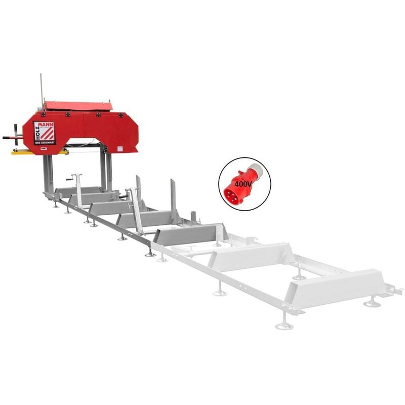 Holzmann Sierra De cinta bbs550smart 400v aserradero portatil 3658x25x09