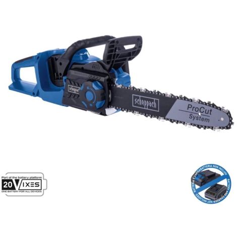 Motosierra sin escobillas 2x20v 33,5cm sin bateria ixes Scheppach bc-cs355duo-x