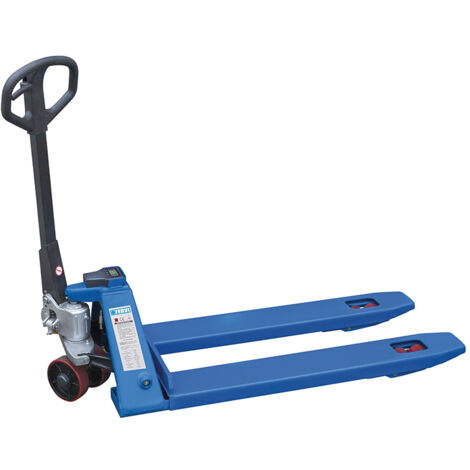 Transpaleta manual capacidad 2500 kg con bascula Fervi 0068L