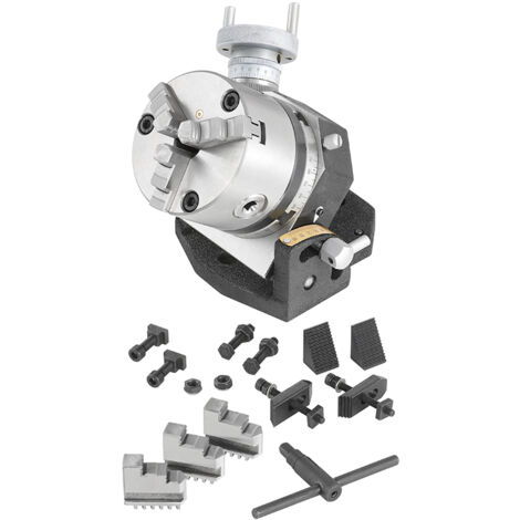 Mesa giratoria inclinable con husillo para fresadora Fervi T017/100 (1/3)