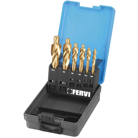 Set 6 lameladores para agujeros M3-M10 grado fino Fervi l019s (1/3)