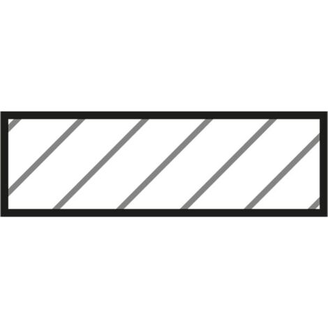 Barra rectangular de acero 20x6 mm hss para torno Fervi B014/25X06