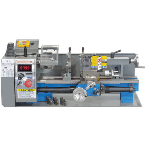 Torno paralelo para metal de hierro con pantalla digital 230 v Fervi 0506