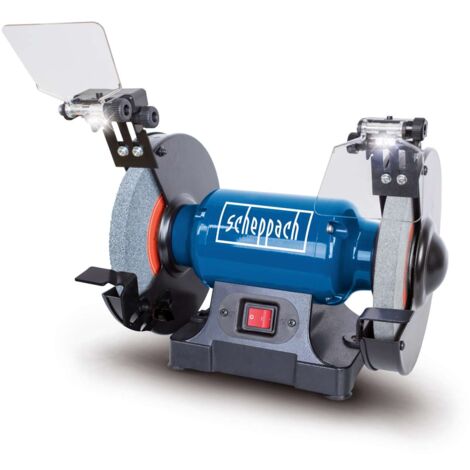 Amoladora de banco 8" 200mm doble piedra con luz led 500w Scheppach sm200l