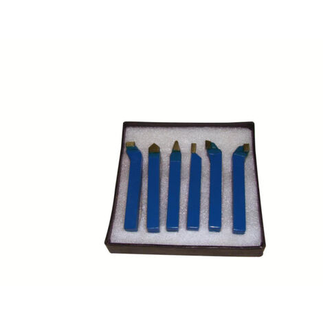 Juego de 6 herramientas para torno de metal de 12 mm Holzmann 6tlg12