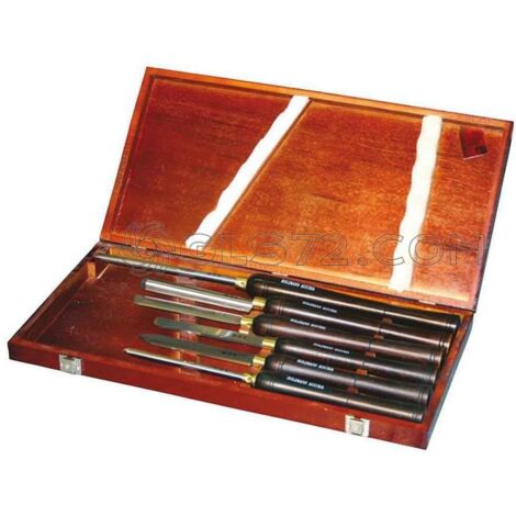JUEGO DE 6 GUBIAS PARA TORNO MADERA HOLZMANN H6TLG