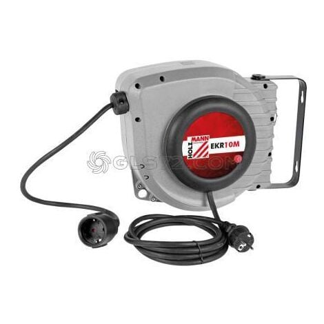 CARRETE DE CABLE ELECTRICO CON AUTOMATICA RETRACTIL 230V 10 M HOLZMANN EKR10M