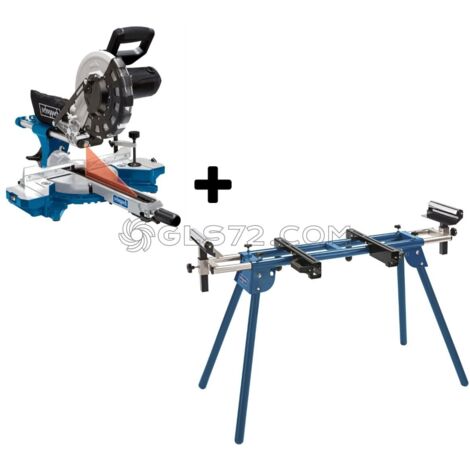 CORTE TRANSVERSAL SIERRA CIRCULAR 254MM 2000W SCHEPPACH HM254 + SOPORTE UMF1600