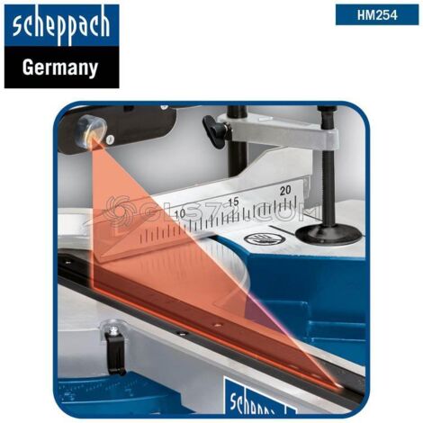CORTE TRANSVERSAL SIERRA CIRCULAR 254MM 2000W SCHEPPACH HM254 + SOPORTE UMF1600