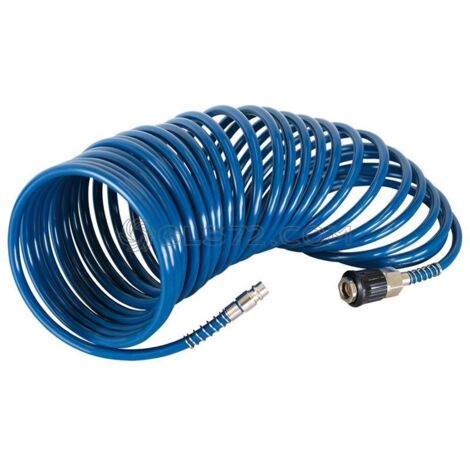 TUBOS AIRE EN ESPIRAL 10M RACORES ENCHUFE RAPIDO RACOR CEE SCHEPPACH