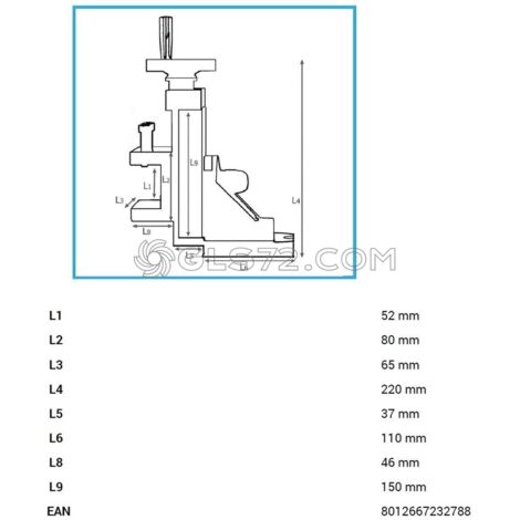 DISPOSITIVO UNIVERSAL DE FRESADO PARA TORNO FERVI 0688