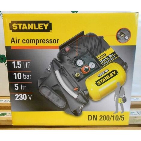 Compresor De Aire Portatil 1,5 Hp 8 Bar 6 Lts Stanley 220 V