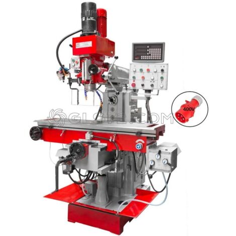 FRESADORA VERTICAL FRESADO HORIZONTAL Y VERTICAL HOLZMANN BF1000DDRO 400V