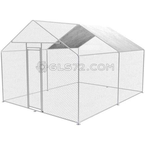 CERCADO CUBIERTO PARA ANIMALES 3X4X2,5M ZIPPER ZI-CR342