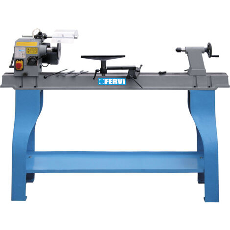 TORNO PARA MADERA CON BANCO DE HIERRO FUNDIDO FERVI 0758 (1/5)