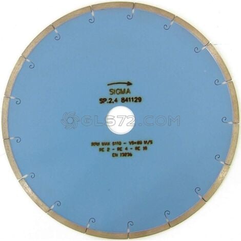 DISCO DE DIAMANTE SIGMA 79C Žÿ250 ORIFICIO 30 mm ESPESOR 2,5 mm PARA CORTE MOJADO