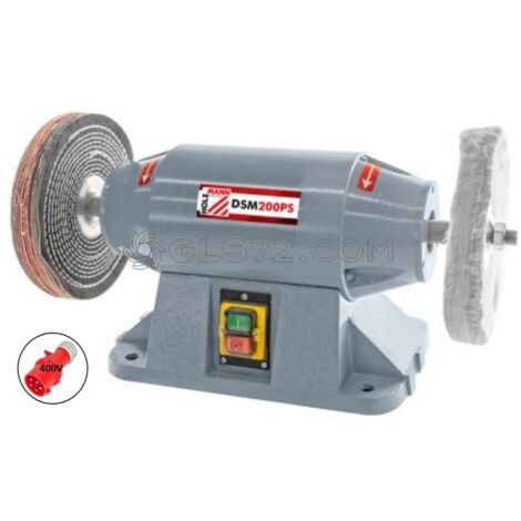 PULIDORA DE METALES DE BANCO ESMERILADORA AMOLADORA HOLZMANN DSM200PS 400V