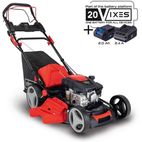 Cortacesped gasolina con arranque electrico 173cc 51cm Scheppach ms173-51e