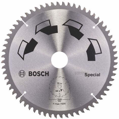 Disco multimaterial Bosch para sierra circular 210 x 30 mm 64 dientes