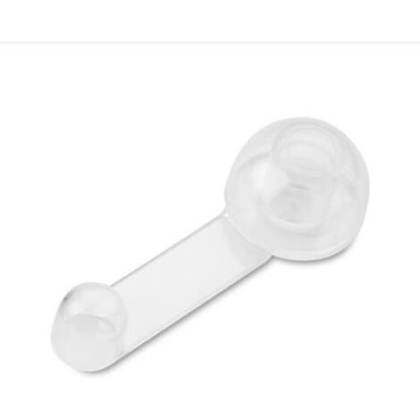 Tope retenedor giratorio adhesivo 1 unidad gris metalizado