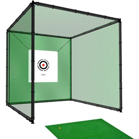 Hillman PGM 3m Heavy Duty Golf Practice Cage and Large Practice Mat Package