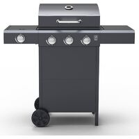 Embermann Grill Master 3 Burner Barbecue with Side Burner