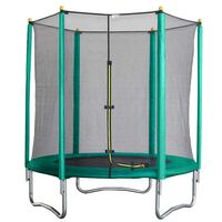 Velocity 6ft Trampoline with Enclosure Green