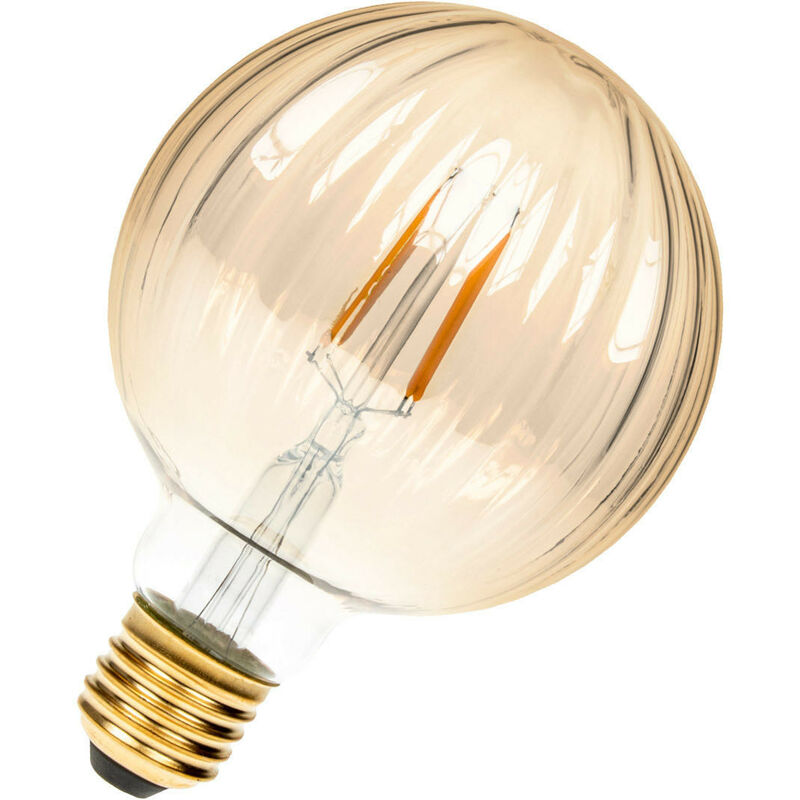 Opal LED filament bulb, Globe G125, 18W / 2500lm, E27 base, 3000K