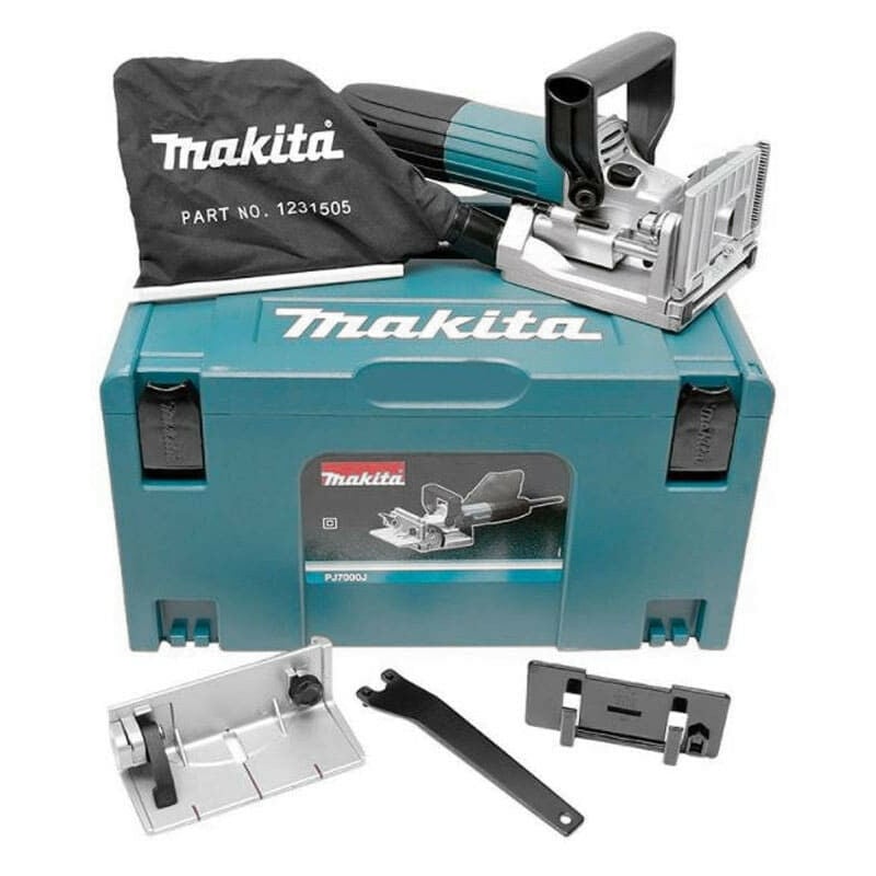 Makita DPJ 180 RMJ Lamelleuse sans fil 18V Li-Ion + 2x Batteries 4Ah +  Chargeur + Coffret Makpac