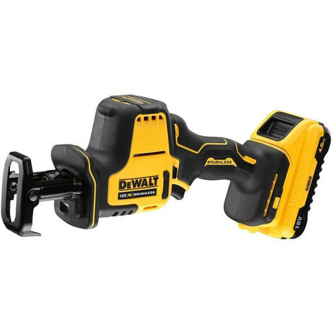 Dewalt – Scie sabre compacte 18V DCS369N – Moteur Brushless – Capacité de coupe 90mm bois – Pour espaces confinés et chantiers humides - DCS369N-XJ