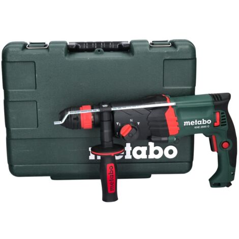 Metabo – Perforateur burineur SDS-plus 2,9J 850W – Force de frappe 4300/min – Perçage béton 26mm – Coffret avec accessoires - 601711500 (1/10)