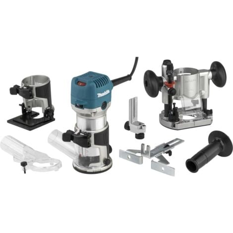 Affleureuse Défonceuse Multifonctions 710 W Ø 8 mm - MAKITA RT0702CX2J