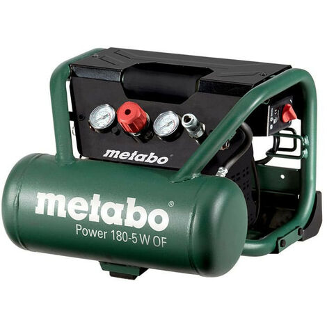 Metabo – Compresseur pneumatique 5 l – Pression max. 8 bar – Débit d'air 160 l/min – Moteur sans huile pour usage mobile - Y851081