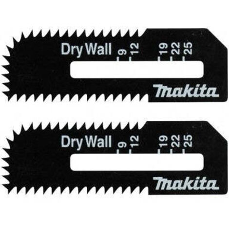 Makita – Lames plaque de plâtre pour scie sauteuse DSD180 – Denture fine pour coupes nettes – Lot de 2 – Longueur 55 mm – B49703 (1/7)