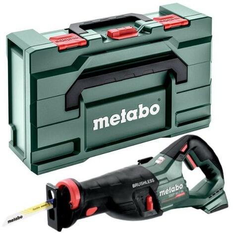 Scie sabre sans fil 18V – Moteur Brushless – Vitesse 0-3000 min-1 – Course 32 mm – Coffret metaBOX 165 L – 601617840 (1/10)
