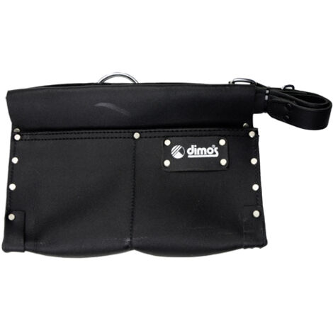 Dimos – Poche à clous en cuir vachette pleine fleur – 2 compartiments – Anneau porte-marteau – 205725
