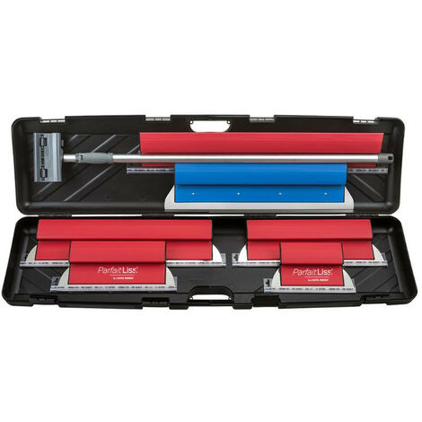 L'Outil Parfait – Kit enduit Parfaitliss Airless 7 pièces – Lames inox pour béton et plaques de plâtre – Perche télescopique – 80427