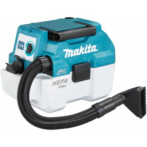 Makita – Aspirateur sans fil 18V Li-Ion 7,5 L – Moteur sans balais – Filtre HEPA pour air pur – Pour poussières et liquides – DVC750LZX1