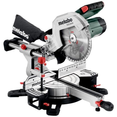 Metabo – Scie à onglets radiale 254 mm – Puissance 1200W – Capacité de coupe 305 x 92 mm – Inclinaison 47° – Moteur pour bois dur