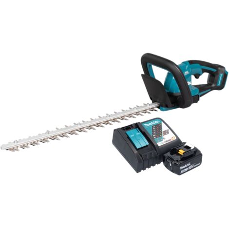 Makita – Taille-haie électrique 18V avec batterie 5.0Ah et chargeur – Lame 52cm – Moteur BL pour coupe précise – Technologie XPT - DUH506RT