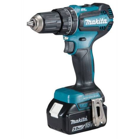 Makita – Perceuse visseuse à percussion 18V avec 1 batterie 3,0 Ah – Moteur Brushless – Réglage couple 21 positions – DHP485F1