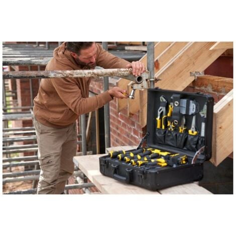 Valise de Maintenance STANLEY STMT98109-1 - 142 Pièces - 4 Volets accessibles - Regroupant l’essentiel de l’outillage
