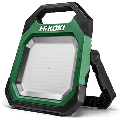 Hikoki – Projecteur de chantier 18V 10000lm – Alimentation sur secteur et batterie – Étanche IP65 – Port USB pour chargement – Angle réglable 144° - UB18DDW4Z